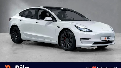 TESLA Model 3 Performance AWD /HIFI/ACC/Brembo/Skinn/Pano/2x20 felger