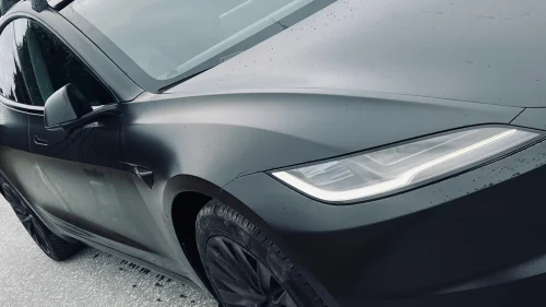TESLA Model 3 Satin Black Folie, Takbøyler, Krok, Long Range, 660km