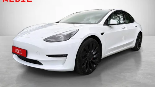 TESLA Model 3 Performance AWD/EAP/Pano/Navi/R.kam/Varmepumpe/Skinn