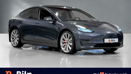 TESLA Model 3 Performance AWD /HIFI/ACC/Brembo/Skinn/Pano/2x20 felger