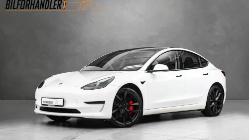 TESLA Model 3 Performance Autopilot/Varmepumpe/Premium lyd/2x20"