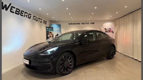 TESLA Model 3 Performance/AWD/Autopilot/Pano/Skinn/20"/2 sett hjul