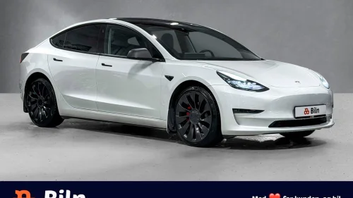 TESLA Model 3 Performance AWD /HIFI/ACC/Brembo/Skinn/Pano/2x20 felger
