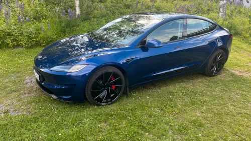 TESLA Model 3 Performance/20" Warp S+V/Blinklys+gir fra S3XY