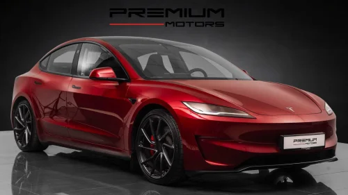 TESLA Model 3 Highland Performance AWD 627HK,Ultra Red,AP,Norsk,1Eier