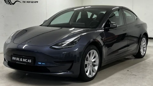 TESLA Model 3 220 KW-Premium-491WLTP-Sort Skinn-Panorama-Krok-FWD