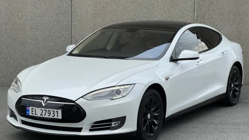 TESLA MOTORS MODEL S P85 |GRATIS LADING |BATTERI BYTTET|EU 2027|LUFT|PANO