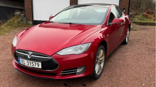 TESLA MOTORS MODEL S P85 7 seter batteri garanti CCS-adapter 4g gratis super