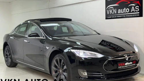 TESLA MOTORS MODEL S P85+-Luftfj-Skinn-Gratis Lading-Nettopp Eu-Service- ++