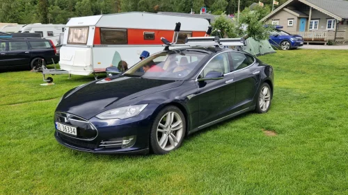 TESLA MOTORS MODEL S 85D nytt batteri, gratis lading og premium connectivity