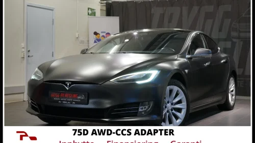 TESLA Model S 75D AWD-NORSK BIL*SE DETALJER*CCS ADAPTER*SE PRIS+++
