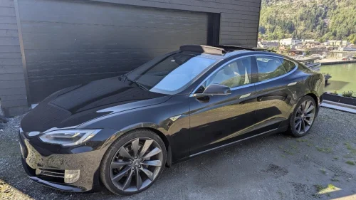 TESLA MOTORS Model S 90D 4WD VINTERPAKKE PREMIUM SKINN SOLTAK EU OK 06.2026