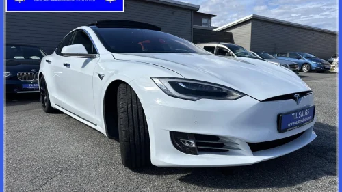 TESLA MOTORS Model S 90D Gratis lading Ny eu 2028Tilstandsrapport CCS Skinn