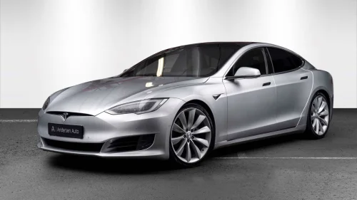 TESLA MOTORS Model S 90D - 1 eier - EAP - Vinterpakke - Skinn - Karbon +++