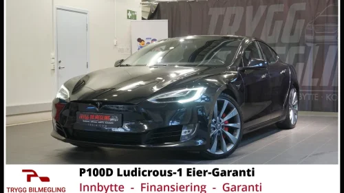 TESLA Model S P100D-LUDICROUS PERFORMANCE 4WD UTGAVE MED 772 HK++++