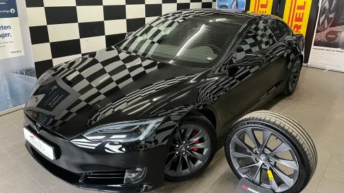 TESLA Model S P100D*PERFORMANCE*LUDICROUS+*ALL BLACK*NORSK*1-EIER*ALT