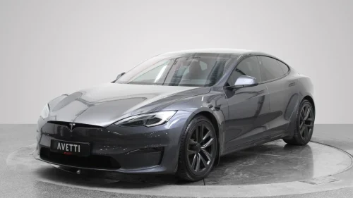 TESLA Model S Plaid 1020Hk 21 Tilhengerfeste Skinn Yoke-Ratt Norsk++