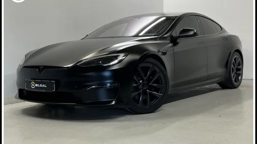 TESLA Model S PLAID 1020HK Matt-PPF-Helfoliert VentilerteSeter HiFi