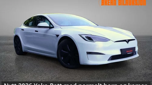 TESLA Model S Plaid 1020HK- Garanti-1EIER-Norsk-AutoP-2026 Yoke-Ratt