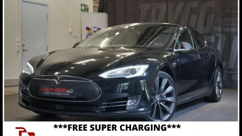 TESLA MOTORS Model S GRATIS SUPER CHARGING-NY HOVED BATTERI-SE DETALJER++++