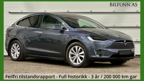 TESLA Model X LR Raven, Krok, Ny type. 3 år Ekstra Topp Garanti
