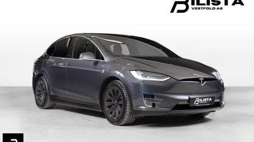TESLA MOTORS Model X 90D Gratis Lading 6s Skinn Krok Prem CCS 1-eier Rå bil!