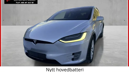 TESLA Model X 75D/525Hk/Navi/7-seter/D-skinn/Krok/Vinterpakke +++
