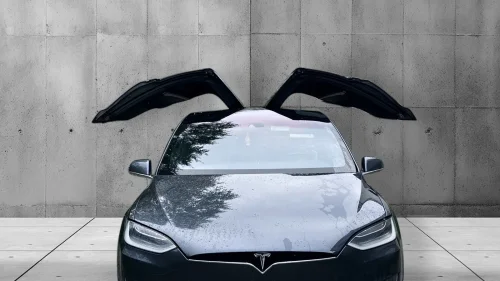 TESLA MOTORS Model X 75D 7-s luftfjæring og ny Eu godkjenning til 2028