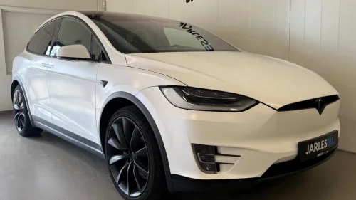 TESLA Model X Long Range AWD 7-Seter /ACC/Kamera/Skinn/Navi/Folie ++