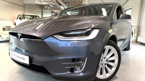 TESLA Model X P100 561 Km WLTP 7- Seter-Skinn- Soltak- Hengerfeste.