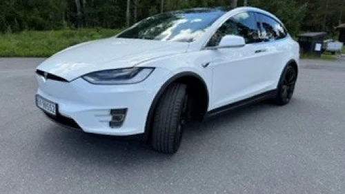 TESLA Model X Tesla X100D Raven med 7 seter