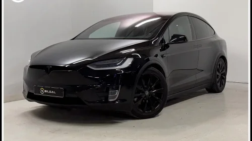 TESLA MOTORS Model X 75D 525HK 4X4 HelSort Skinn Panorama 7-Seter Luft 22tom