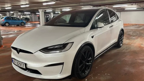 TESLA Model X Long Range 7-seter med HW4 vinterpakke hengerfeste