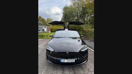 TESLA Model X Plaid 1020HK 6 seter Premium Yoke Karbon H. Feste