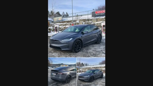 TESLA Model X PLAID. Performance 6-s