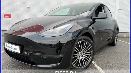 TESLA Model Y LR 4X4,SKINN,PANO,VINTERPAKKE,KROK,TLF,DAB+,ACC,NETFLIX