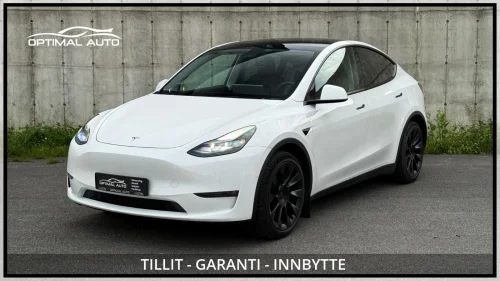 TESLA Model Y Long Range AWD 530 KM/Skinn/Pano/S&V Hjul/20"/++