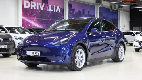 TESLA Model Y Long Range AWD/Autopilot/Skinn/Led/Nye 20" sommerhjul