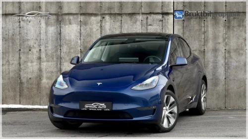 TESLA Model Y Long Range AWD 530KM/Skinn/S&V Hjul/Panorama/++