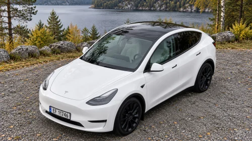 TESLA Model Y Long Range AWD/EU 12/2028 /Hvitt Premium-interiør | 4x4