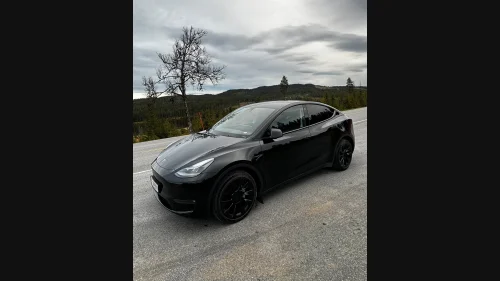 TESLA Model Y FØRSTEMANN TIL MØLLA!!!