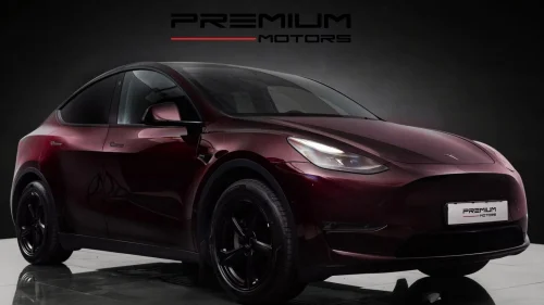 TESLA Model Y Long Range AWD,Cherry Red,Juniper Felger,HFeste,1Eier