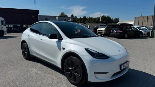 TESLA Model Y Long Range AWD med masse ekstra beskyttelses produkter
