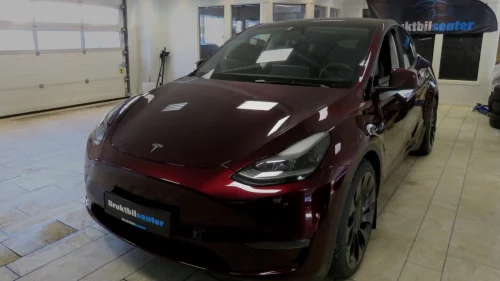 TESLA Model Y Performance AWD | Rød | 22K KM | 2 Hjulsett | Krok