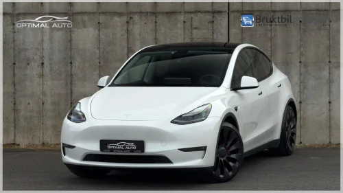 TESLA Model Y Performance AWD/Skinn/Pano/21"/S&V Hjul/Krok/EU2027/++