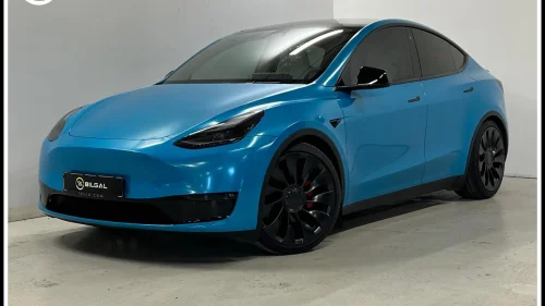 TESLA Model Y Performance 534HK 4x4 SortOptikk HelFoliert Senket 21"
