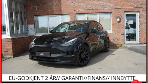 TESLA Model Y PERFORMANCE UTGAVE-SE DETALJER-SE FARGEKOMBINASJON++++