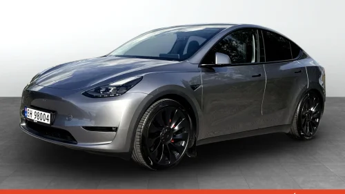 TESLA Model Y Performance/21"org. s+v/hengerfeste. Som ny/en eier