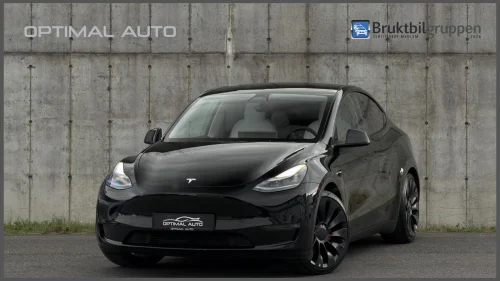 TESLA Model Y Performance AWD/Skinn/Pano/21"/S&V Hjul/Krok/++