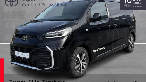 TOYOTA PROACE L1 Comfort, svart. WLTP 353km, hengerfeste